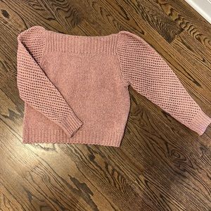 Rosie wool boatneck sweater mauve